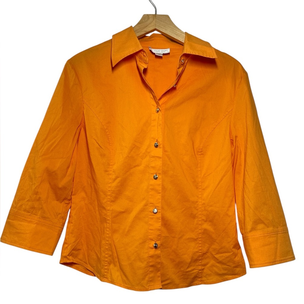St. John Sport by Marie Gray Orange Button-Up Shirt